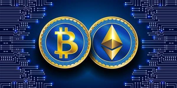 A detailed view of high-performance mining rigs working on cryptocurrency tasks