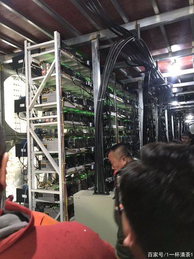 Modern Ethereum mining farm operating with optimized cooling and energy systems
